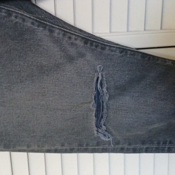 LEVI'S Premium 501 Skinny in Dark Side Of The Moon, Faded Black, Size 26 - Picture 5 of 16